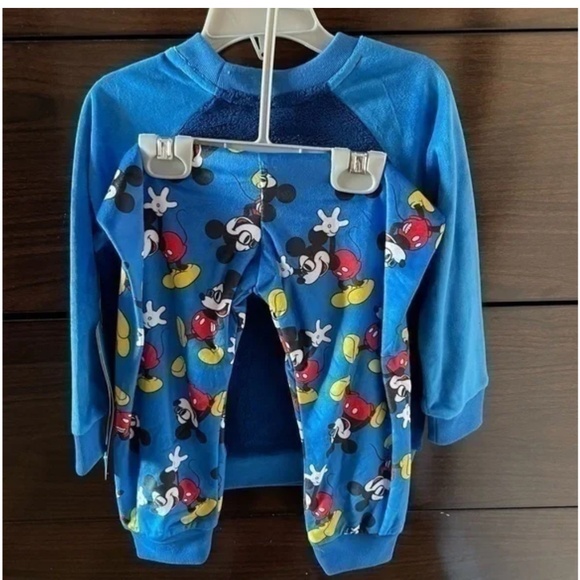 Disney Store Mickey Mouse Fleece pjs set Size 4 - Picture 4 of 4